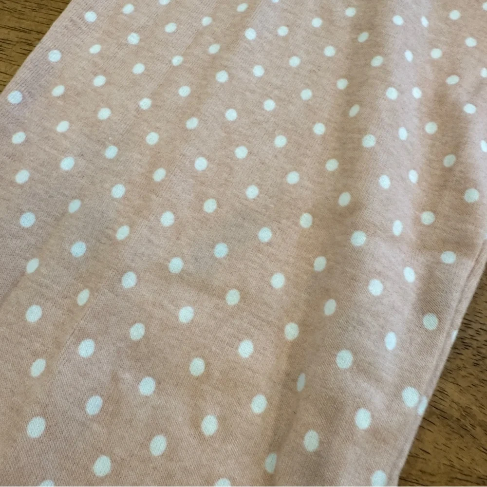 Mini Boden Pajama Set Girls 13Y Pink White Polkadot Cotton
